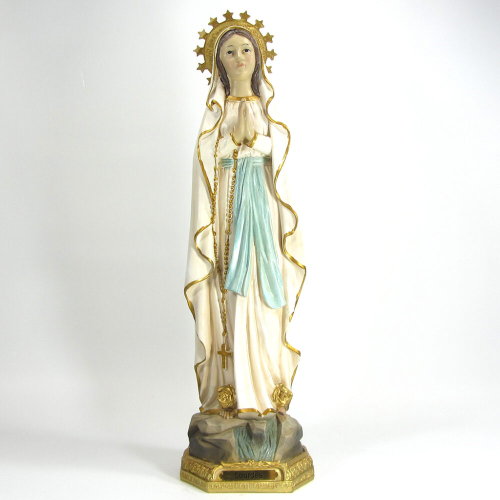 Imagen N.S. de Lourdes poliresina 42cm