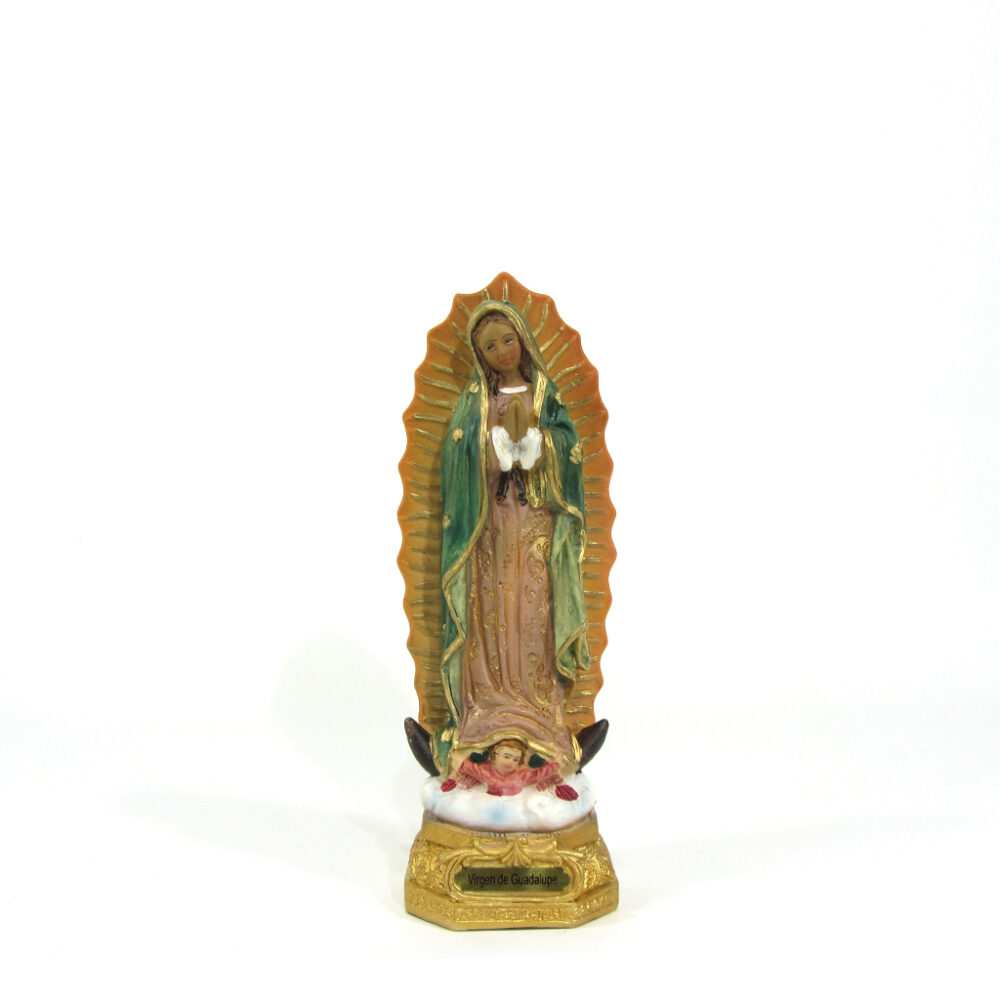 Imagen Virgen de Guadalupe poliresina 14,5cm