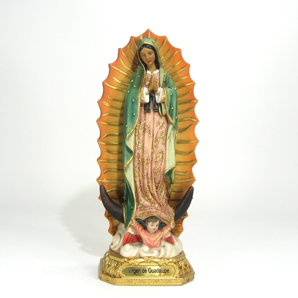 Imagen Virgen de Guadalupe poliresina 20cm