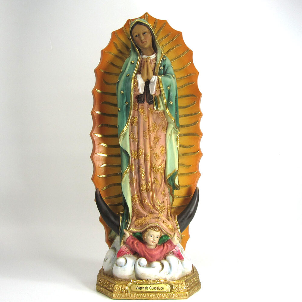 Imagen Virgen de Guadalupe poliresina 41cm