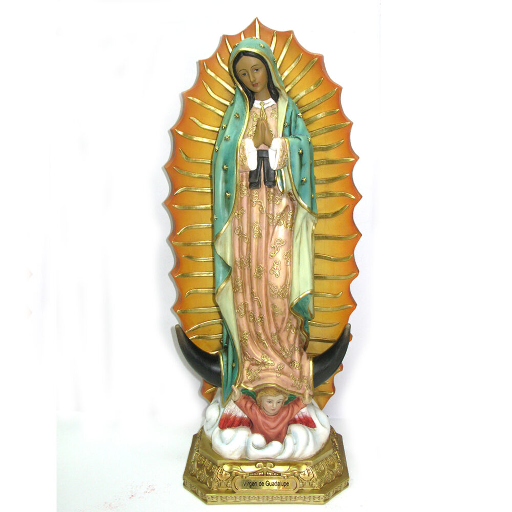 Imagen Virgen de Guadalupe poliresina 50cm