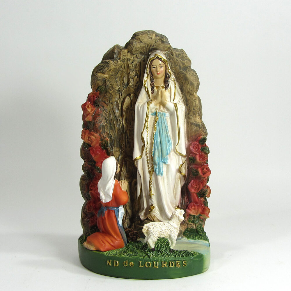 Imagen Gruta de Lourdes poliresina 15cm