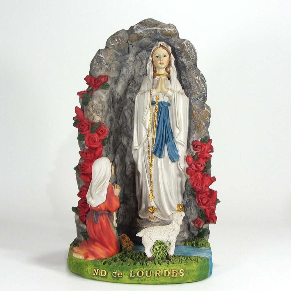 Imagen Gruta de Lourdes poliresina 21cm
