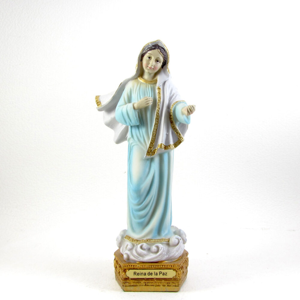 Imagen Reina de la Paz poliresina 20cm