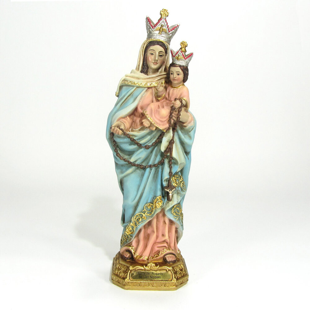 Imagen Rosario San Nicolás poliresina 17,5cm