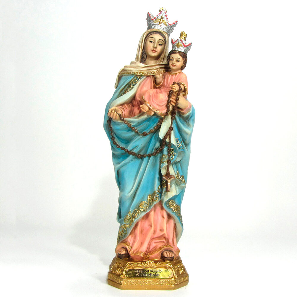Imagen Rosario San Nicolás poliresina 24,5cm