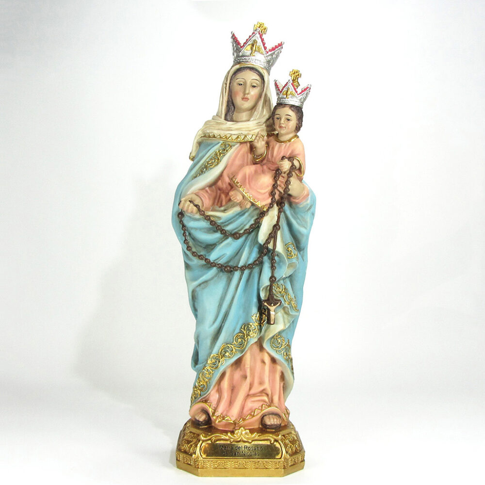 Imagen Rosario San Nicolás poliresina 35cm