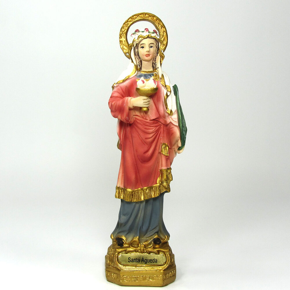 Imagen Santa Agueda poliresina 14cm