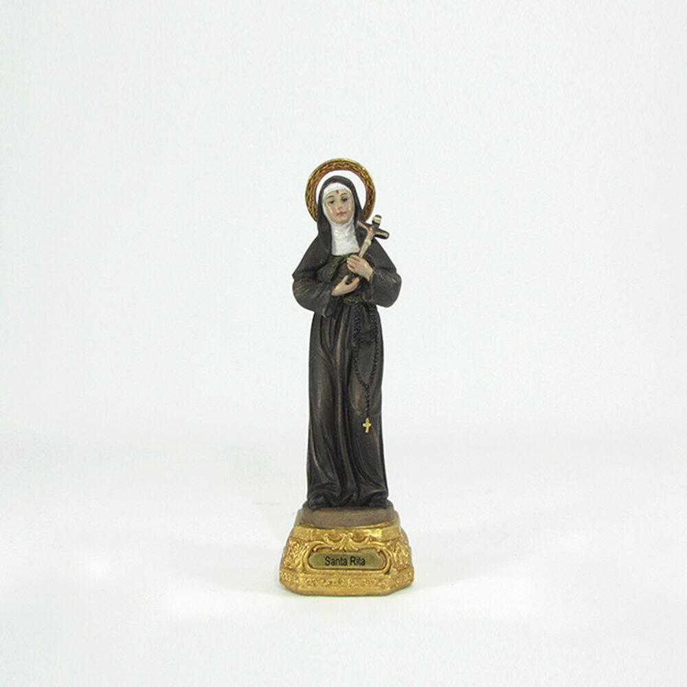 Imagen Santa Rita poliresina 15cm