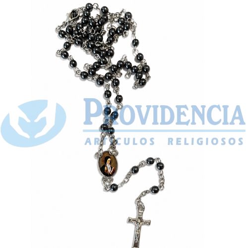 Rosario hematite 4mm San Bentio