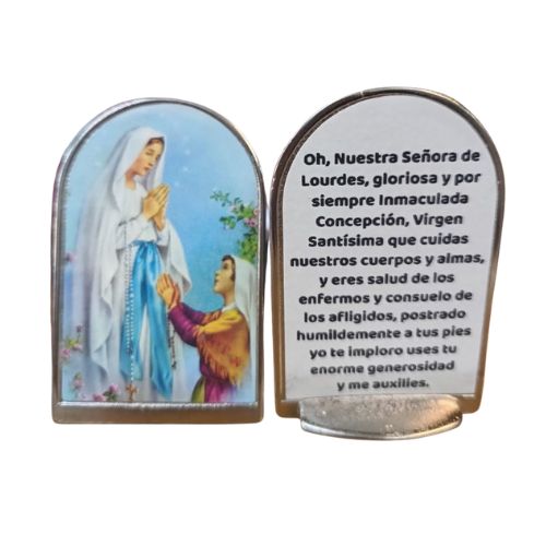 Cuadro de pie Virgen de Lourdes