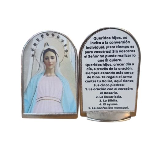 Cuadro de pie Virgen de Medjugorje