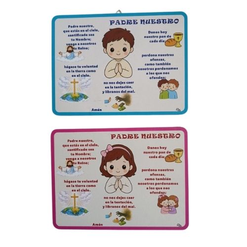 Cuadro infantil Padre Nuestro para colgar